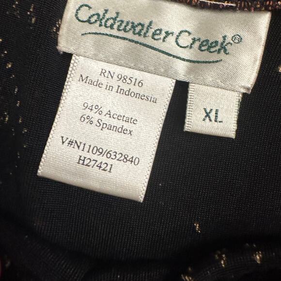 Coldwater Creek XL Boho Tiered Maxi Skirt Multicolor Geometric Print - Picture 5 of 5